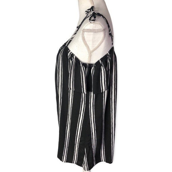 Most Collection Striped Cold-Shoulder Mini Dress - Picture 2 of 5